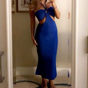 Maxi blue dress